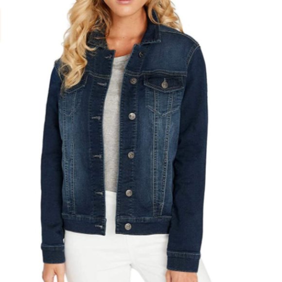 Womens Knit Denim Jacket